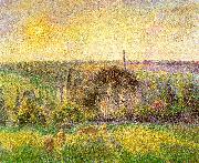 Camille Pissaro, Countryside and Eragny Church and Farm